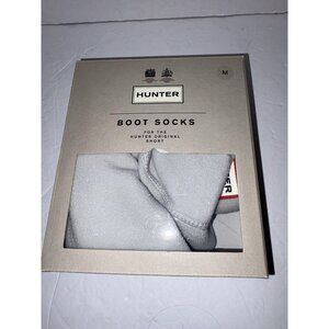 Hunter Original Women's M Medium Fleece Boot Socks Gray  Mid Calf Cushioned